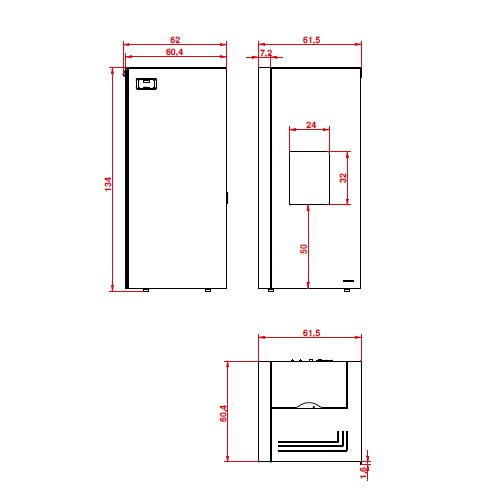 Poêle à granulés Palazzetti Ecofire Dadò Idro 15