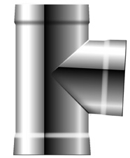 Feuerungsanschluss 90° - doppelwandig - Schräder Future DW