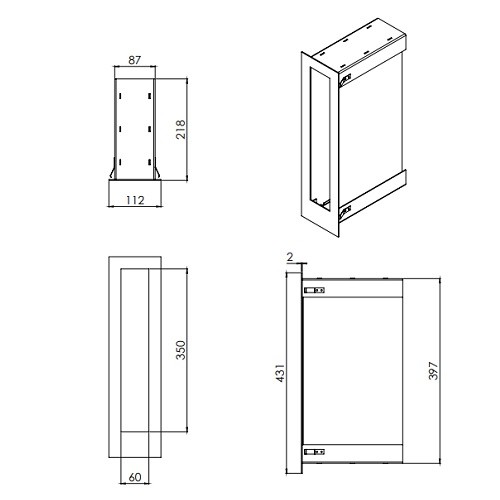 Vorschau: Gaskaminzubehör DRU - Ventilationelement Lux Fino