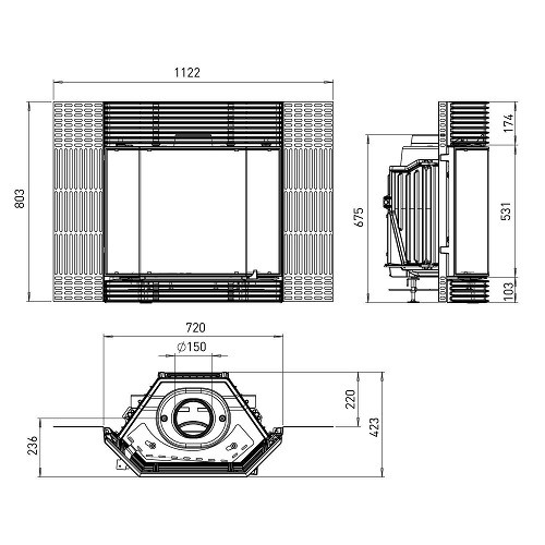 Vorschau: Kamineinsatz Dovre Phoenix 3 9kW