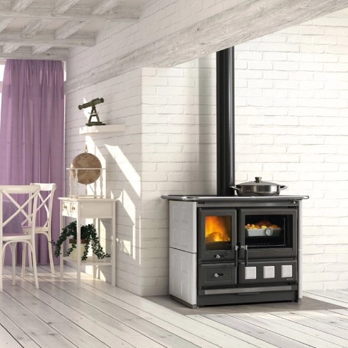 Vorschau: Holzherd La Nordica Rosa XXL 5.0 - Maiolica 11 kW