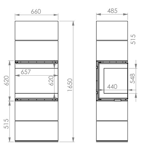 Vorschau: Kaminofen A Caminetti Scandinavian 65WH 9 kW