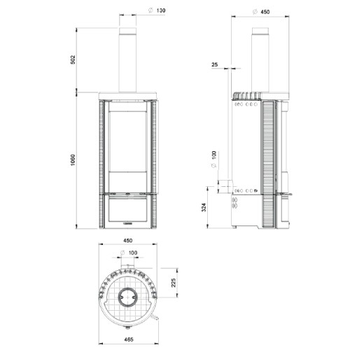 Vorschau: Kaminofen La Nordica Marlena 5.0 | 7,5 kW