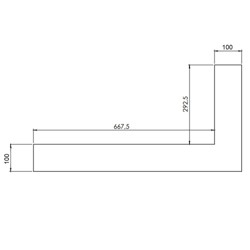 Gaskaminzubehör DRU - Einbaublende für Lugo 70/2 RCH (6-seitig, B = 100 mm)