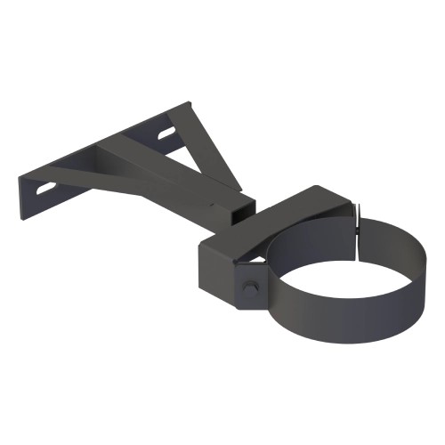 Wand- und Kopfteil für Wandhalter, Wandabstand ab 250 mm - doppelwandig - Jeremias DW-BLACK