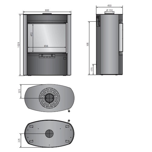 Vorschau: Kaminofen Oranier Feras 7 kW