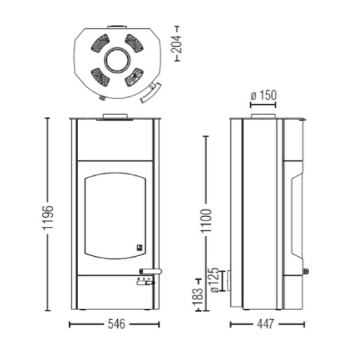 Vorschau: Kaminofen Austroflamm Koko Xtra 2.0 | 6 kW