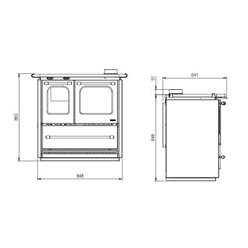 Vorschau: Holzherd La Nordica Sovrana Easy Evo 2.0 | 7,5 kW