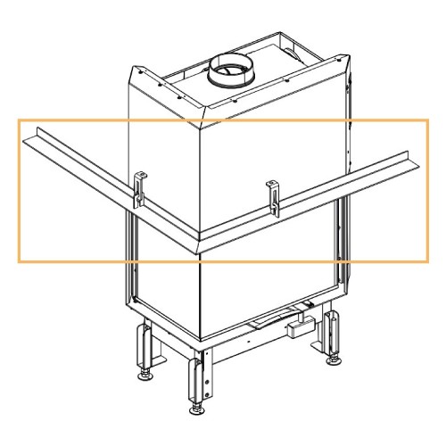 Kaminzubehör Austroflamm - 69x../89x.. Tragrahmen links/rechts