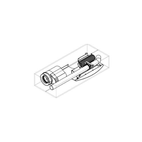 Pelletofenzubehör MCZ - X - Up! Anschlussstück für Koaxiale rauchabzüge- Ø 80/130 mm für Club/Suite