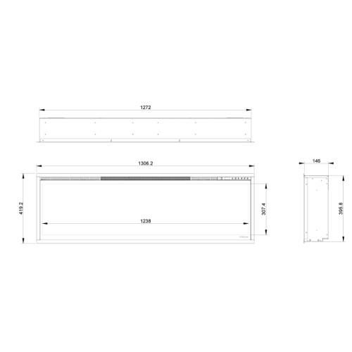 Vorschau: Elektrokamineinsatz Dimplex Ignite XL 50