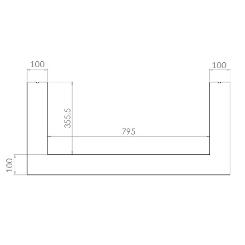 Gaskaminzubehör DRU - Einbaublende für Maestro 80/3 RCH